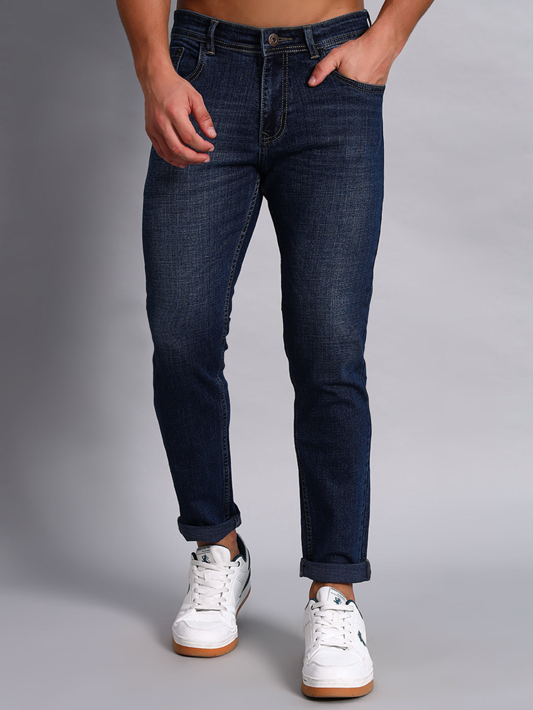 Ryder Blue Skinny Denim Jeans For Men - Main Image