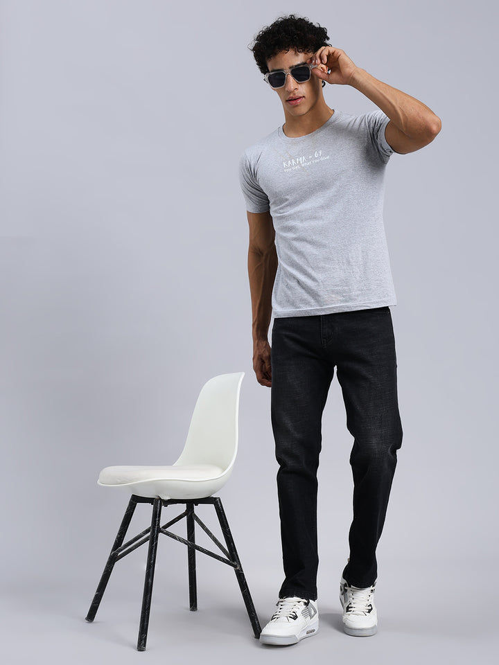 Tone Grey Skinny Denim Jeans For Men
