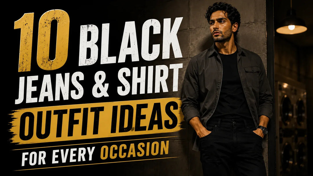 Black Jeans Combination Shirt Ideas for Every Occasion: 10 Stylish Men's Outfits