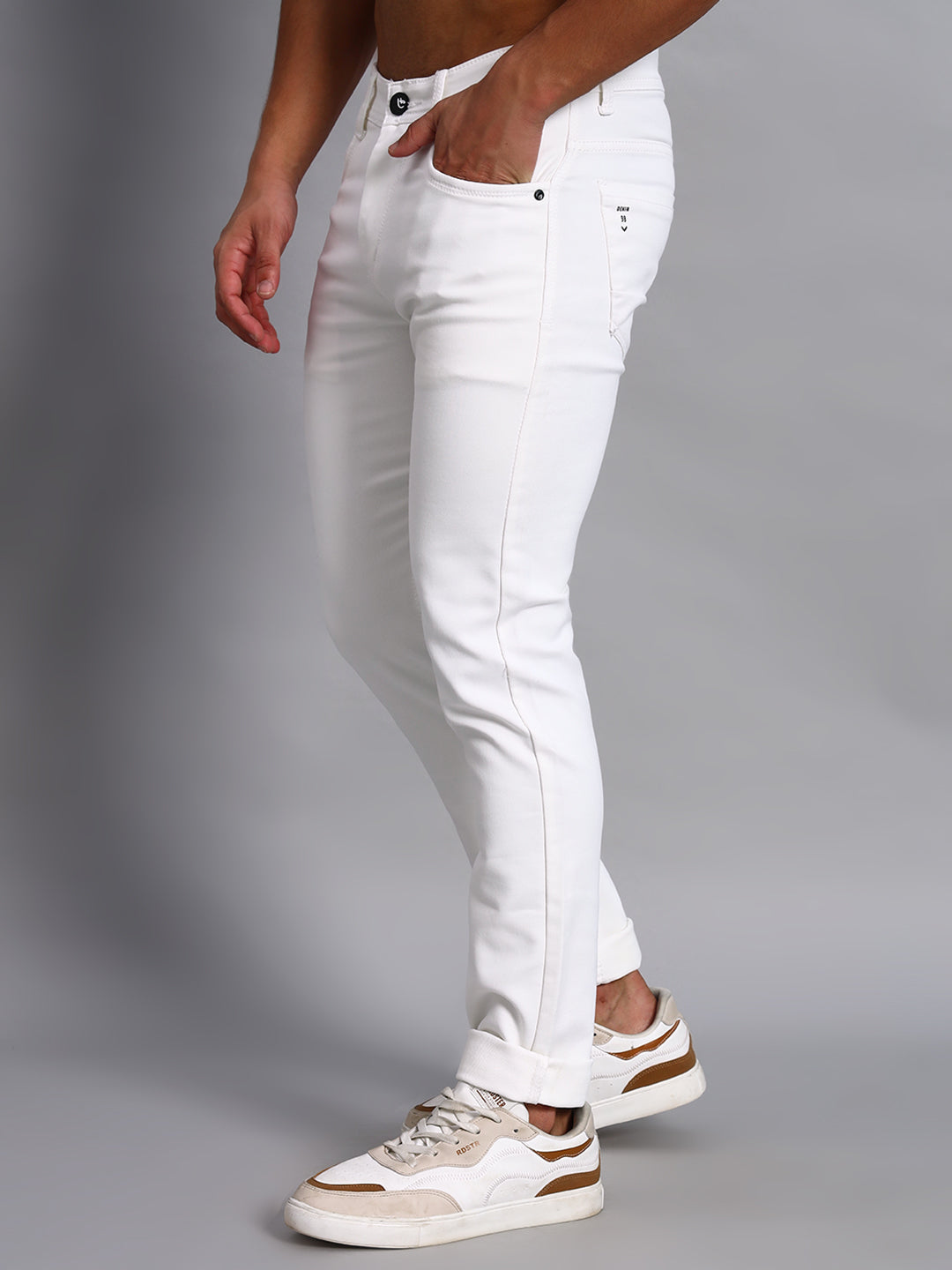 Everyday White Reactive Jeans Pant