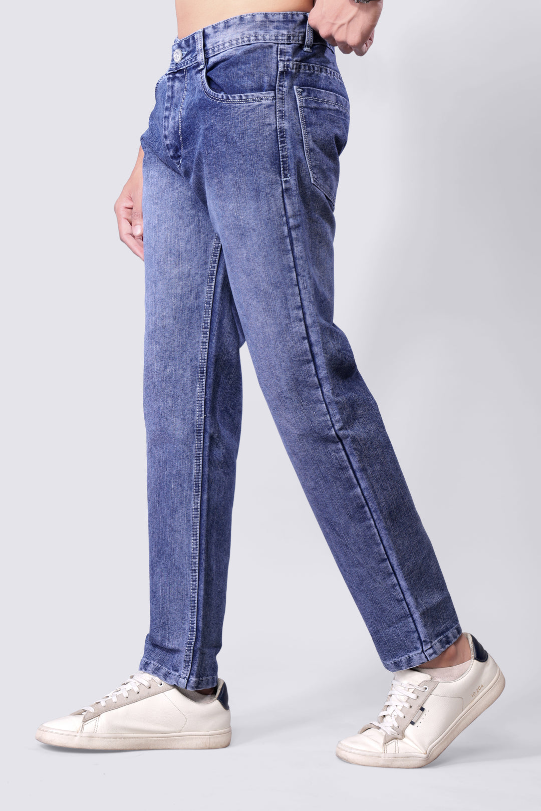 Blue Baggy Denim Jeans For Men