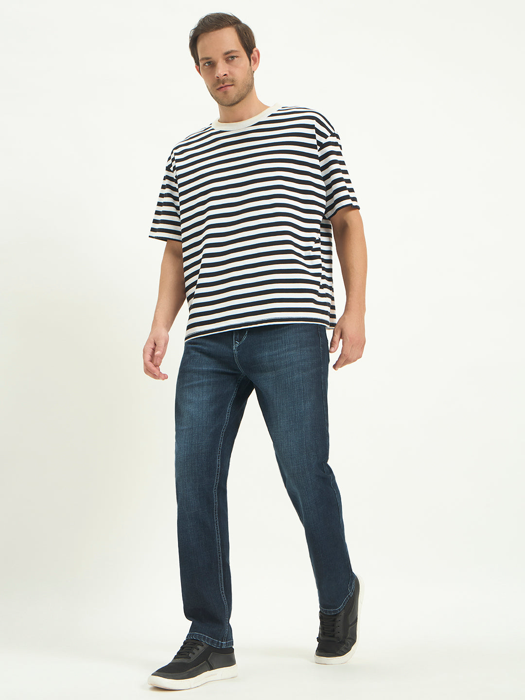 Dark Indigo Relax Fit Jeans for Men | Dland