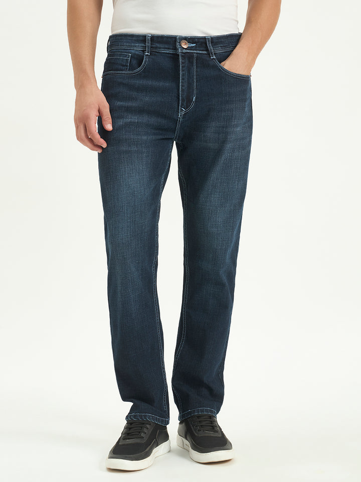 Dark Indigo Relax Fit Jeans for Men | Dland