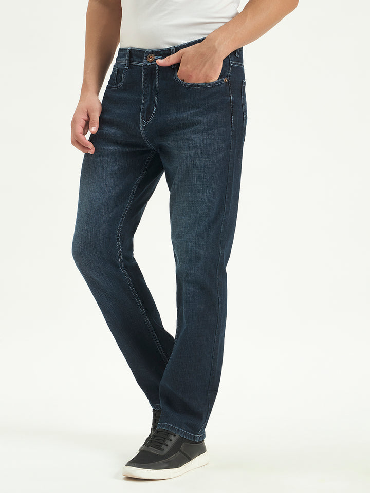 Dark Indigo Relax Fit Jeans for Men | Dland