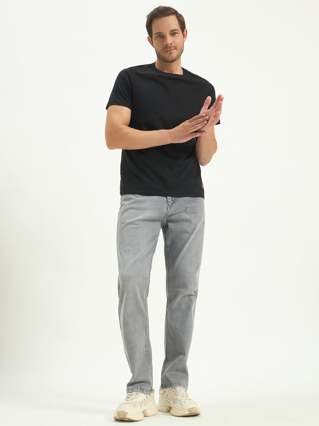 Light Grey Relax Fit Jeans for Men | Dland