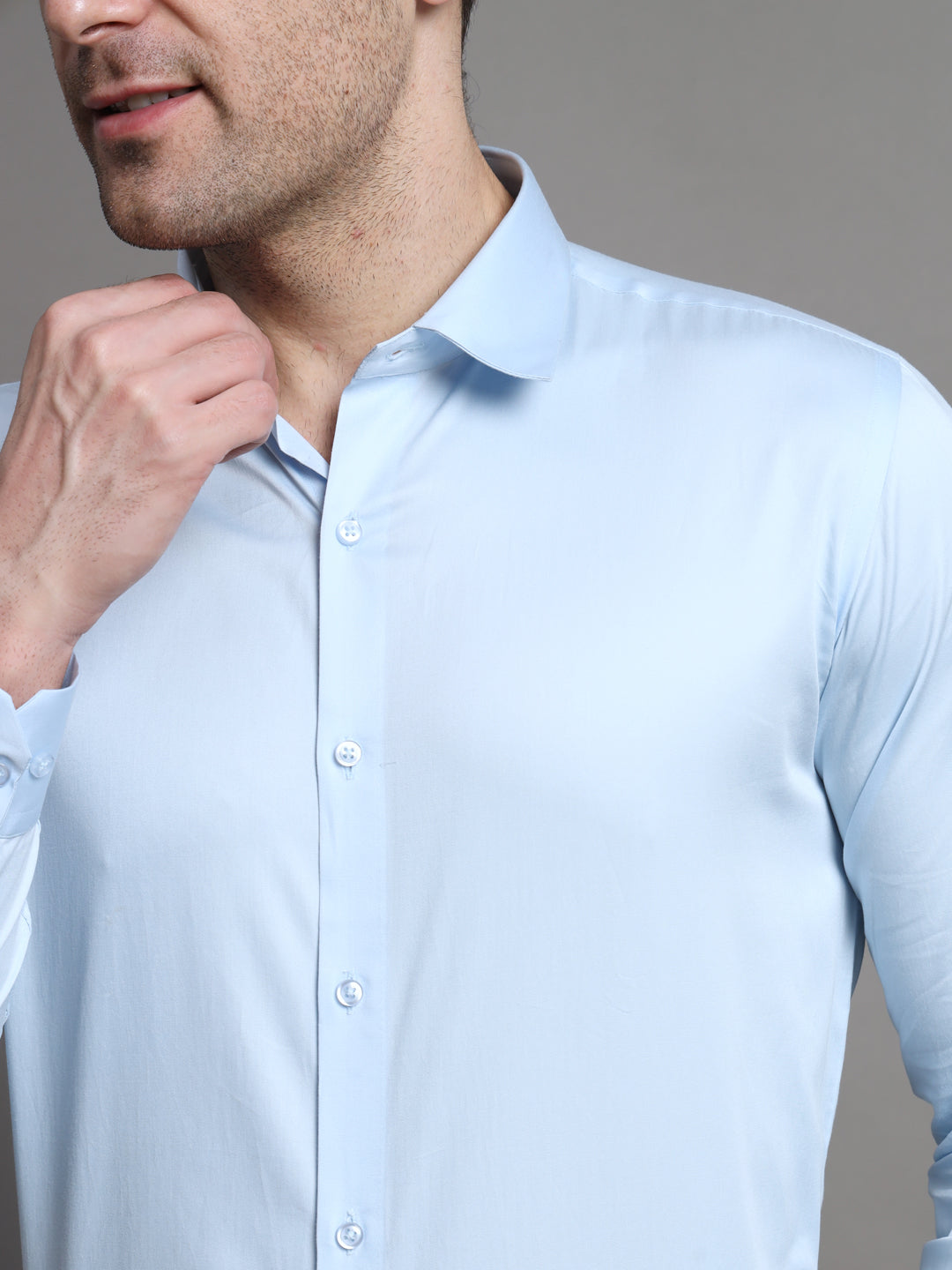 Classic Light Blue Shirt For Men