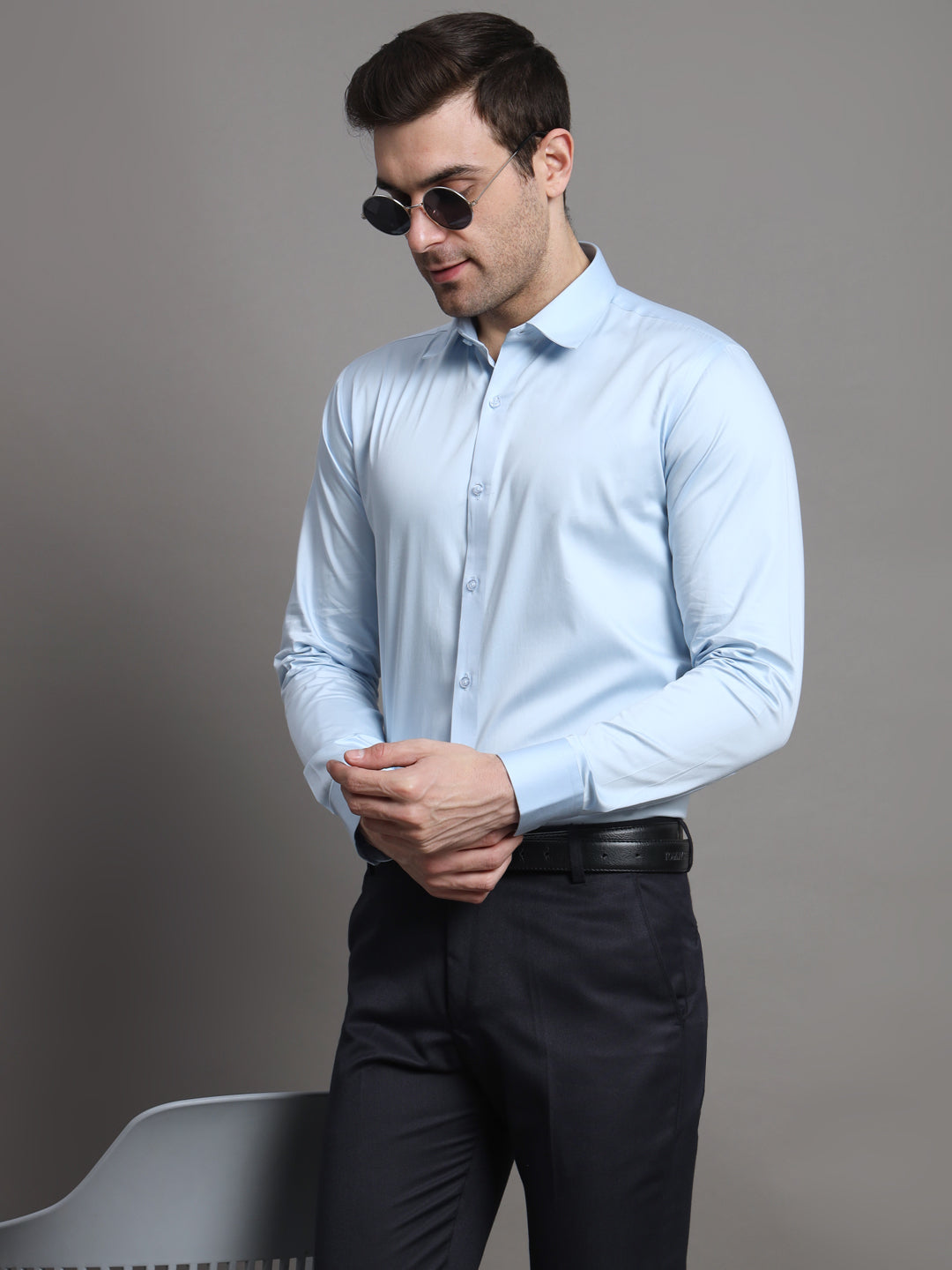 Classic Light Blue Shirt For Men