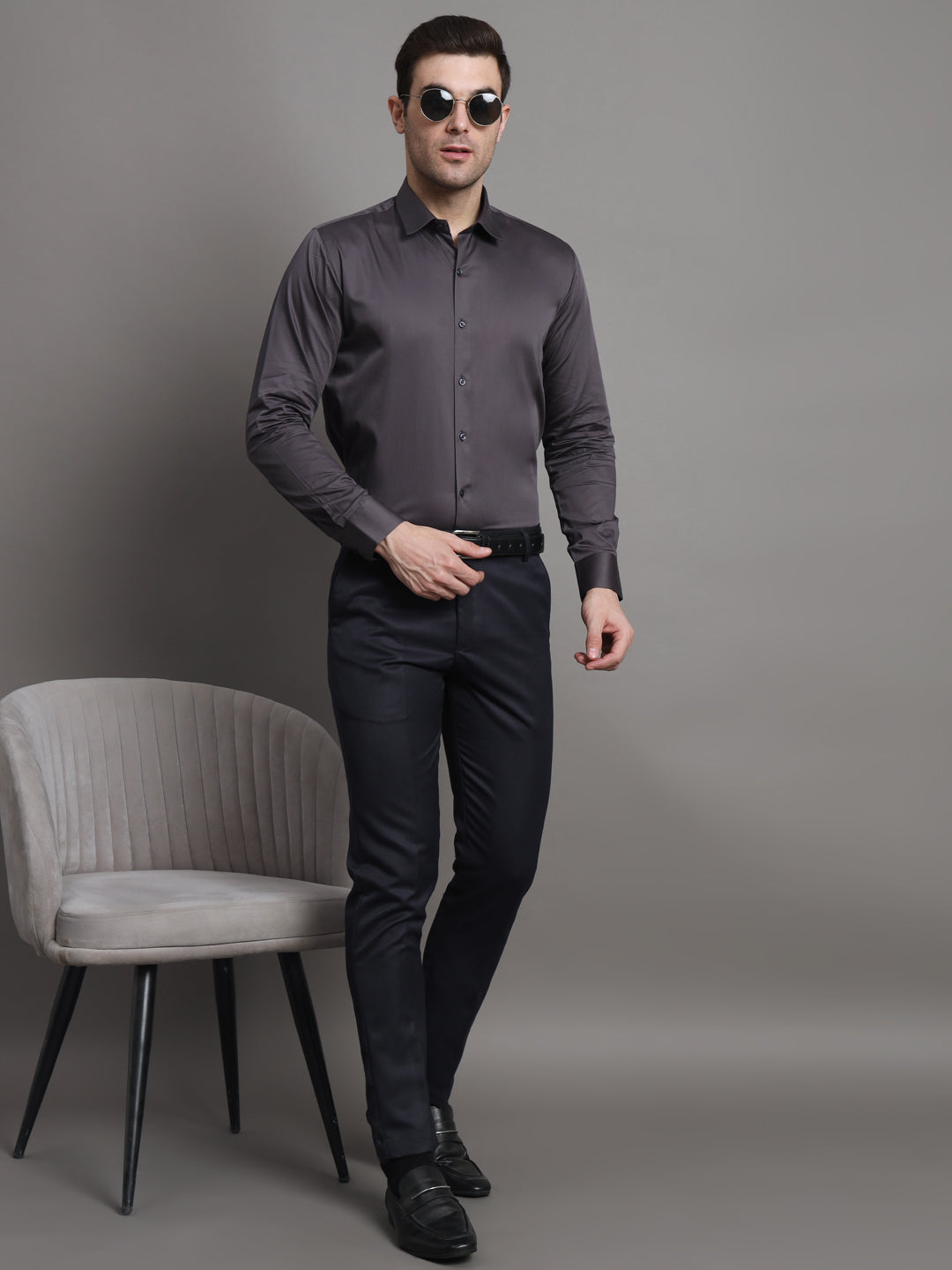 Classic German Grey Shirt For Men