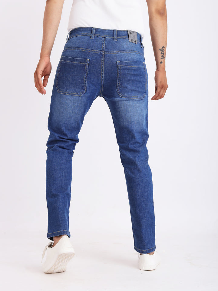 Wizzy Ocean Blue Denim Jeans For Men