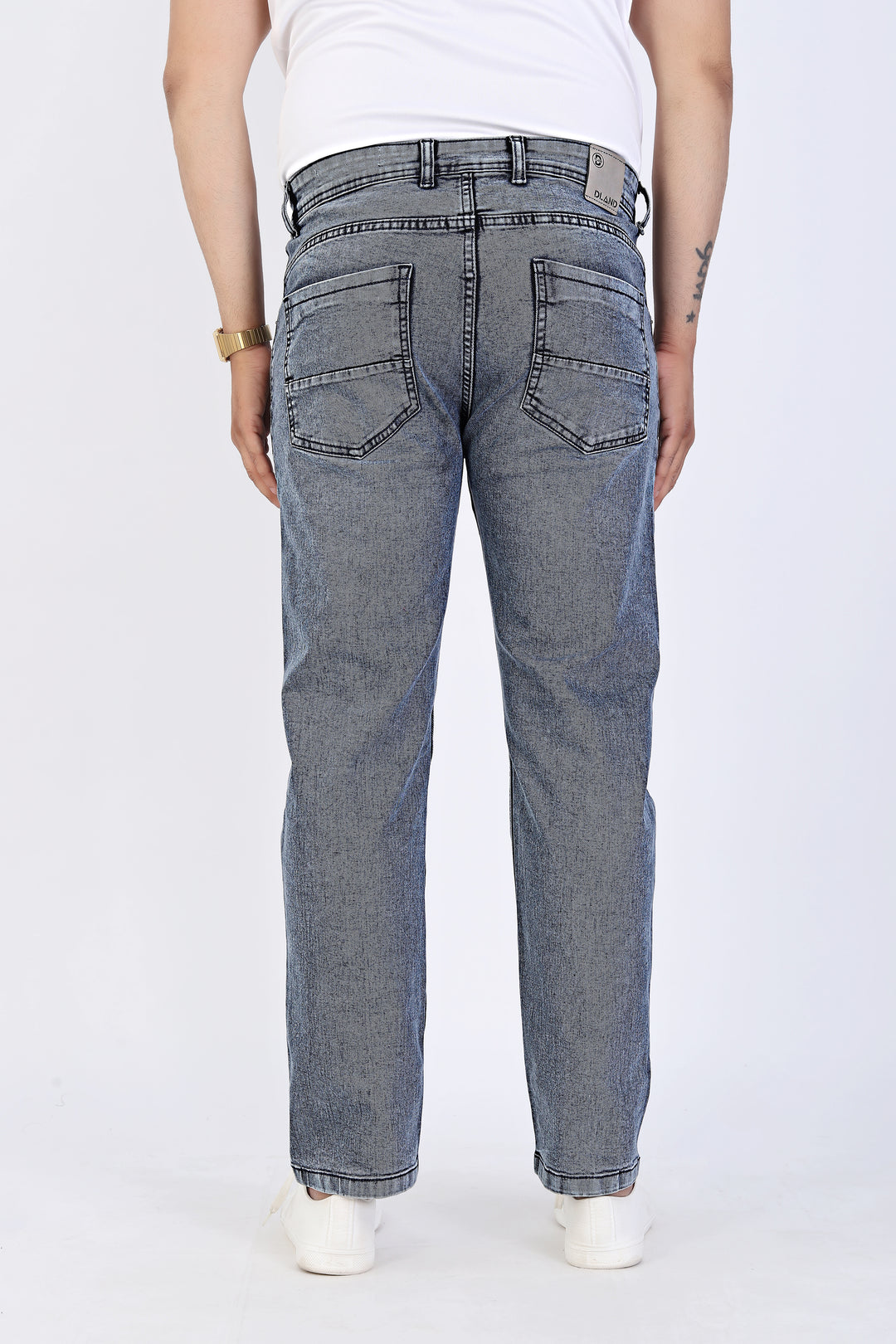 Sky Fade Straight Fit Denim Jeans For Men