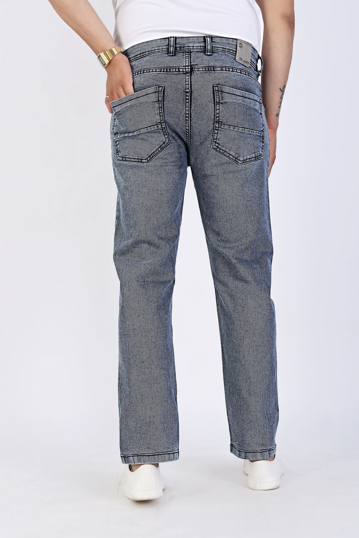 Sky Fade Straight Fit Denim Jeans For Men
