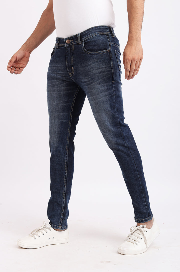 Indigo Dye Blue Denim Jeans For Men