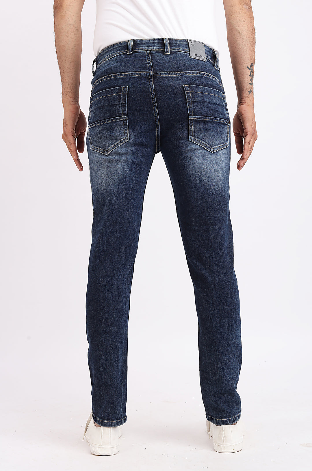 Indigo Dye Blue Denim Jeans For Men