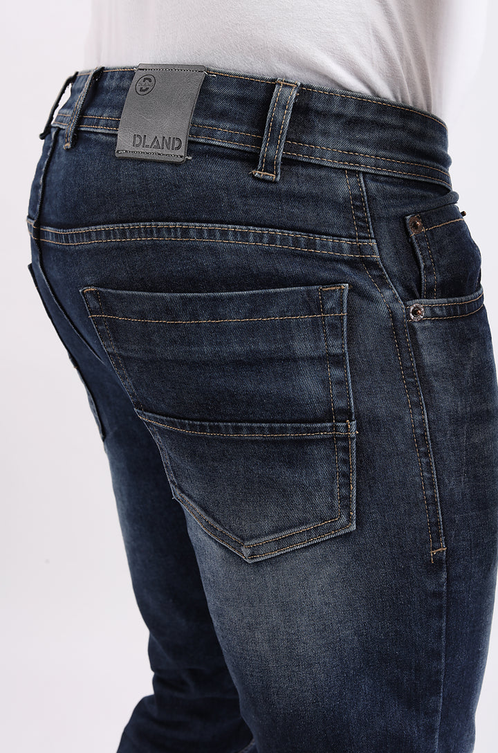 Indigo Dye Blue Denim Jeans For Men