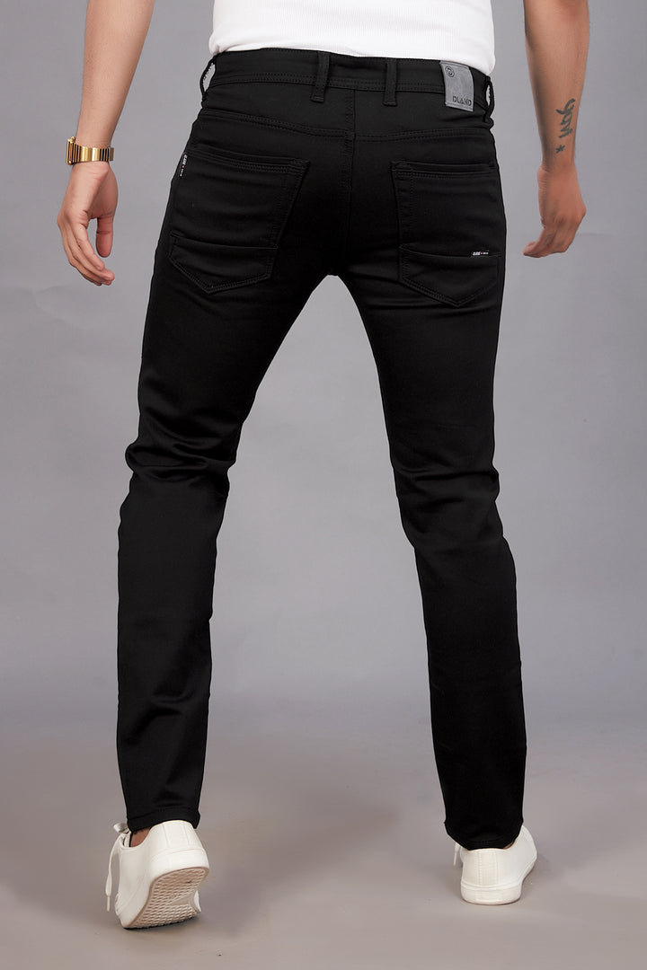 No Fade Black Denim Jeans For Men