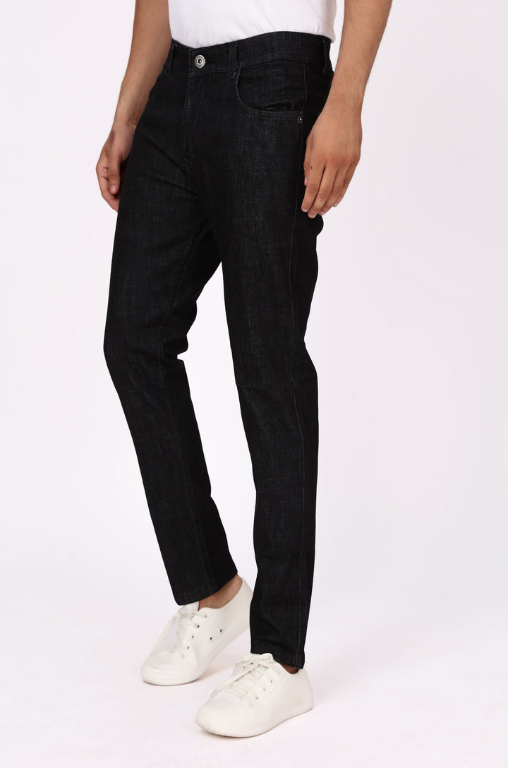 Zack Charcoal Black Denim Jeans For Men