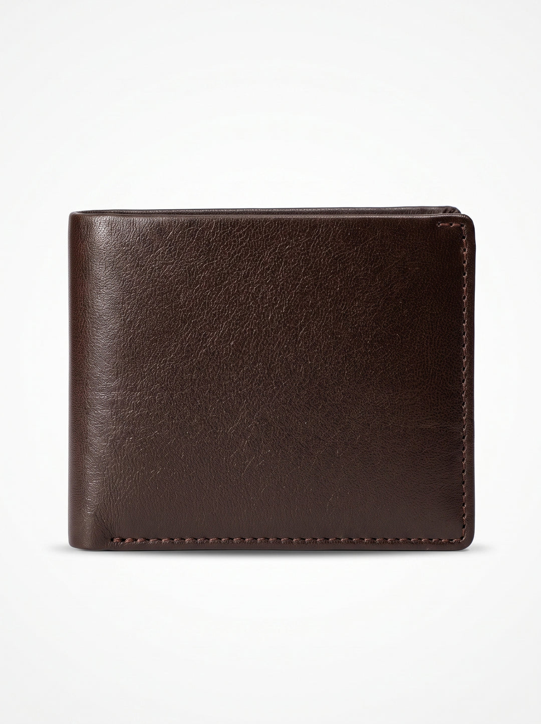 Minimalist 6-Slot Leather Bi-Fold Wallet – Classic Black