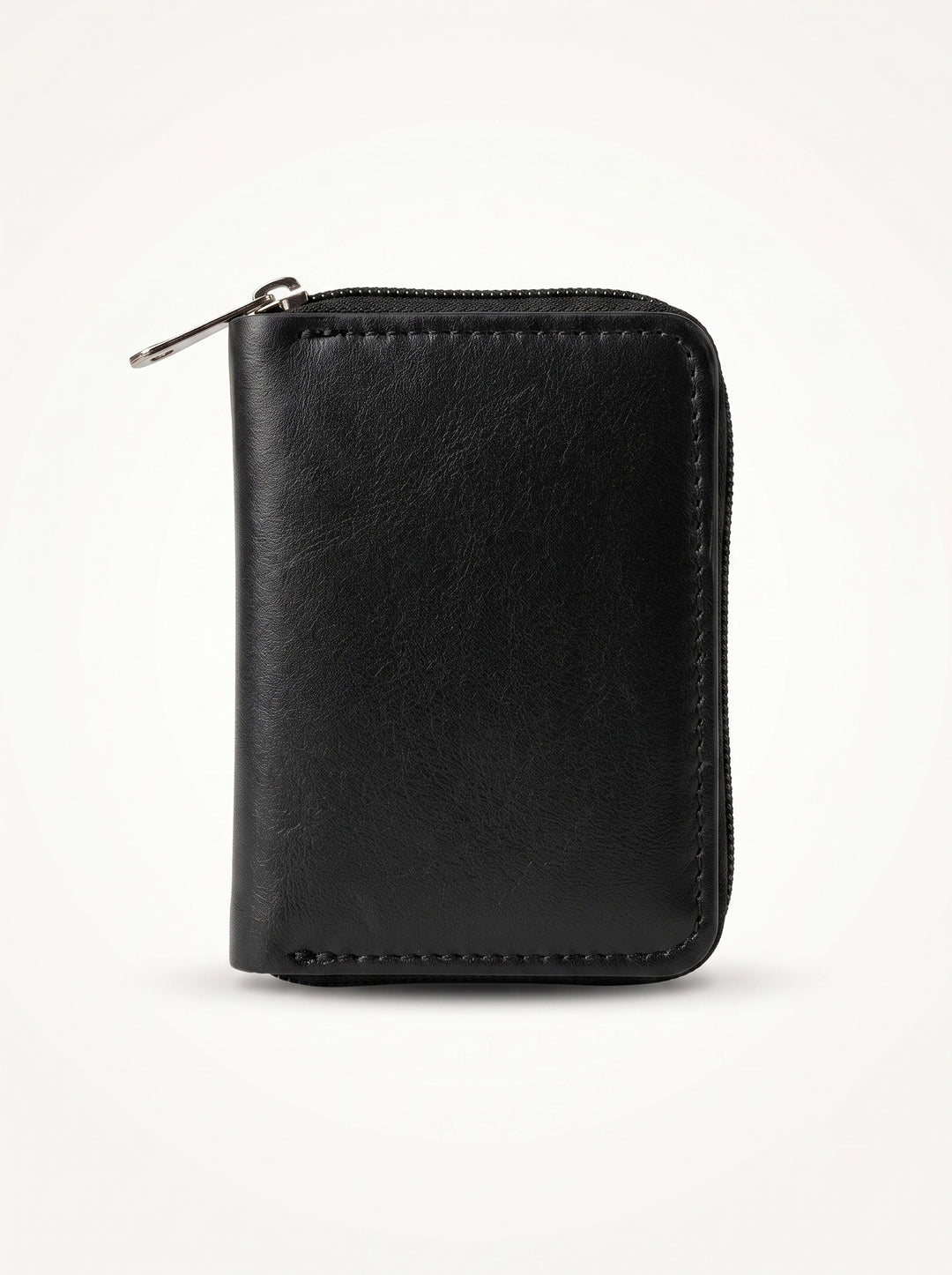 Coffee Brown Premium Tan Zip-Around Accordion Card Wallet | Secure & Compact