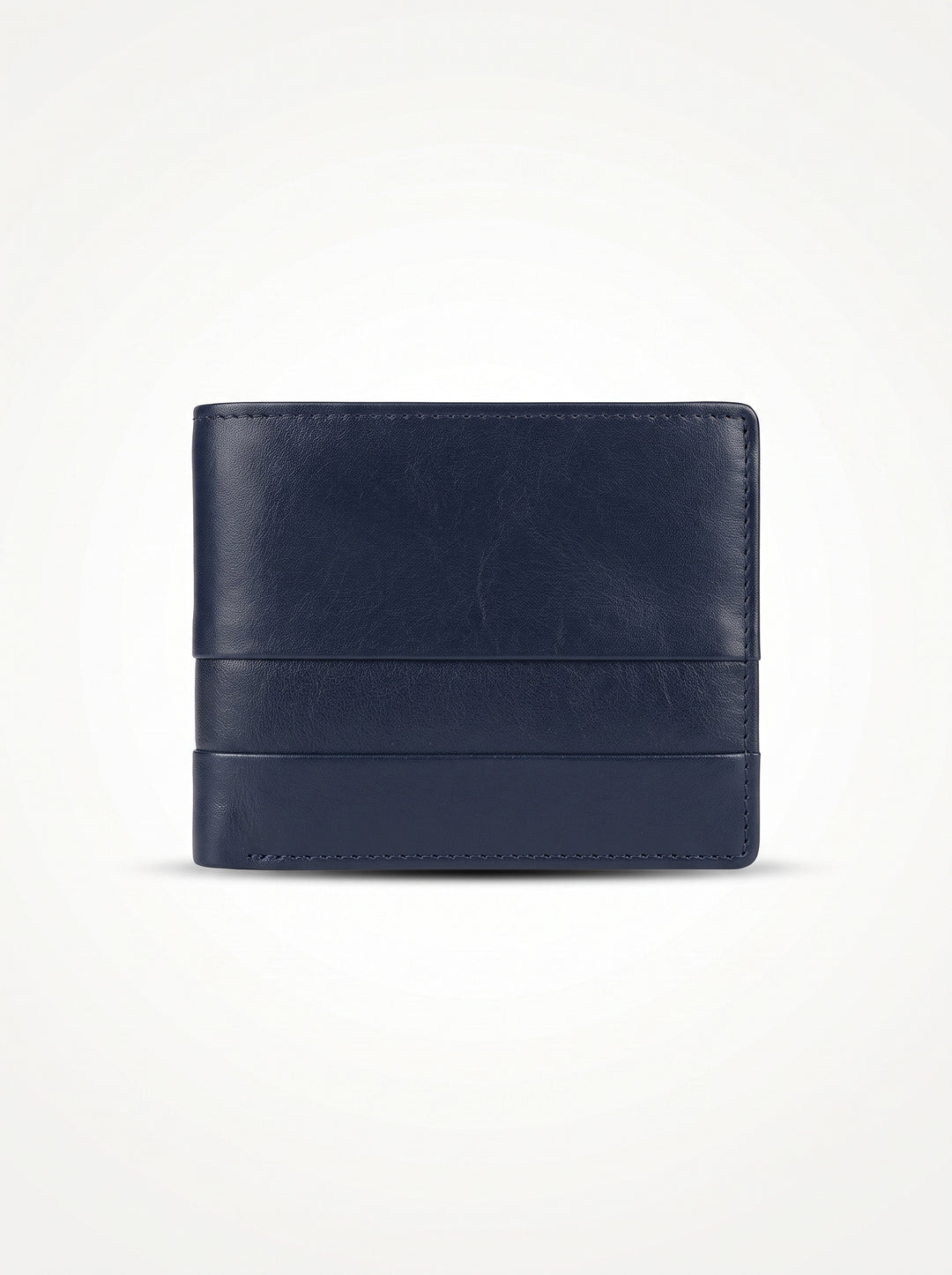 Classic Leather Bi-Fold Wallet with Coin Pouch – Dark Brown