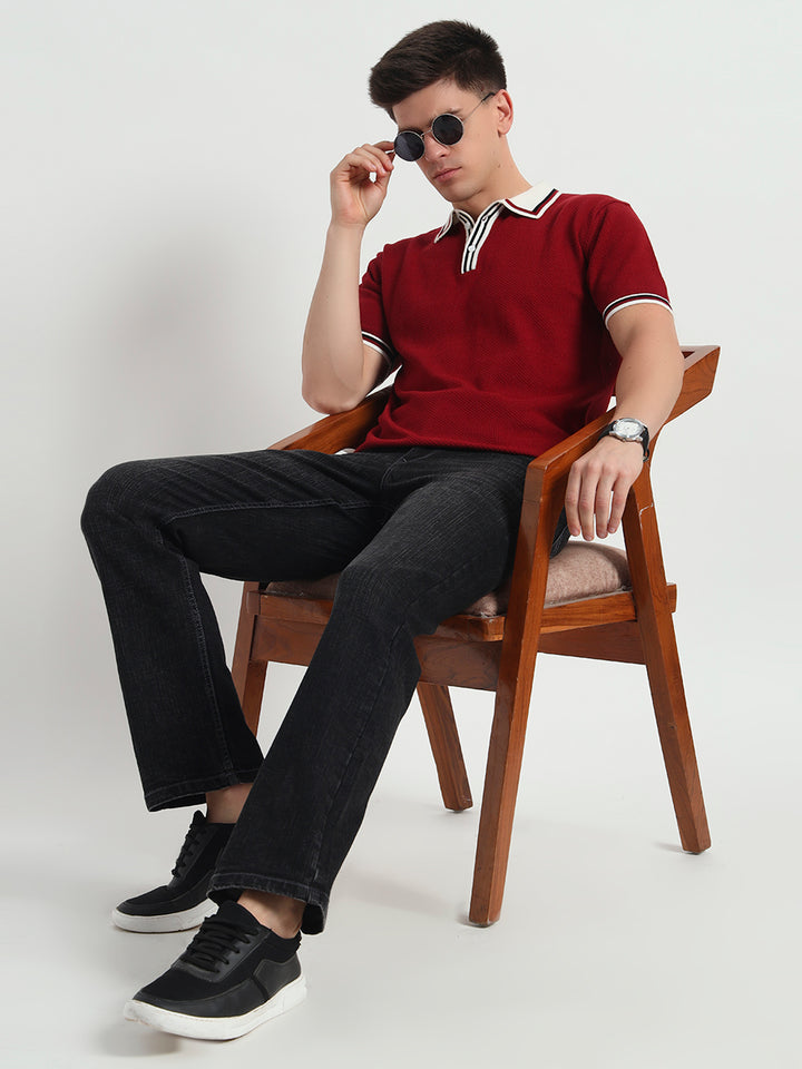 Charcoal Grey Straight Fit Jeans