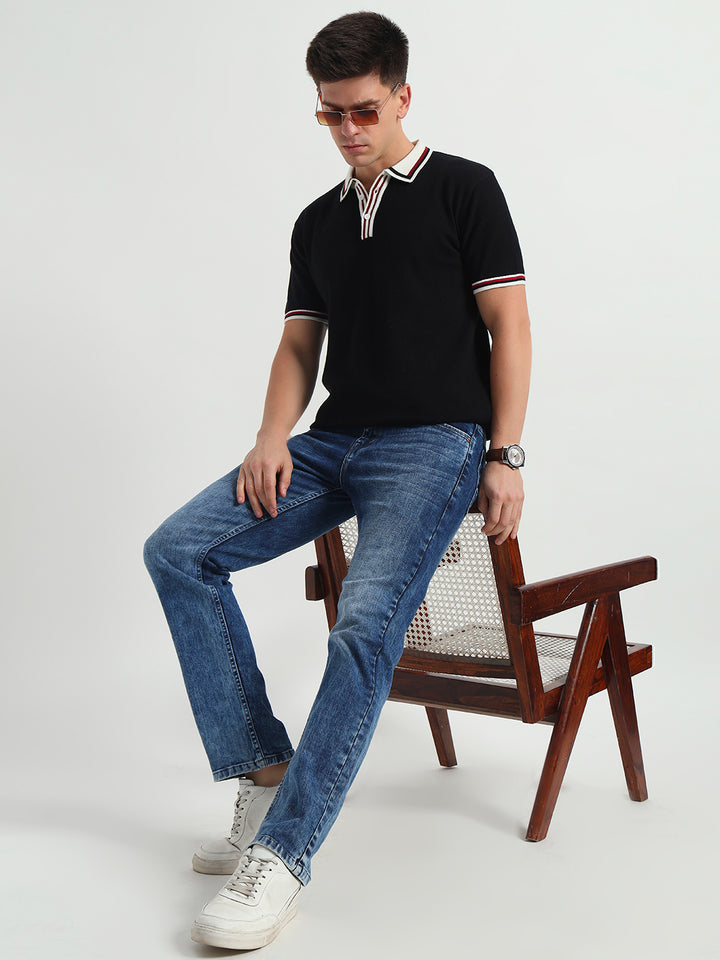 Light Blue Straight Fit Jeans