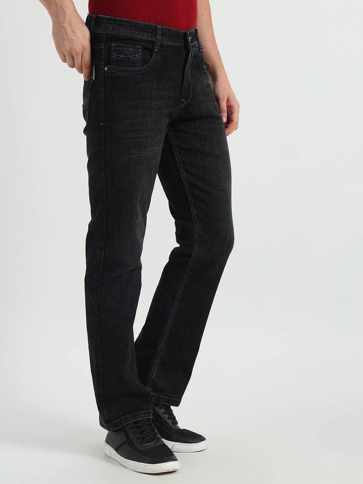 Charcoal Grey Straight Fit Jeans