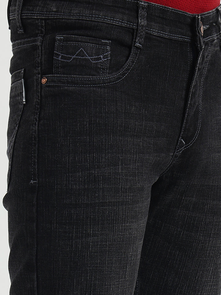 Charcoal Grey Straight Fit Jeans