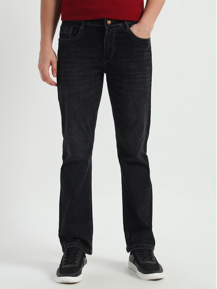 Charcoal Grey Straight Fit Jeans