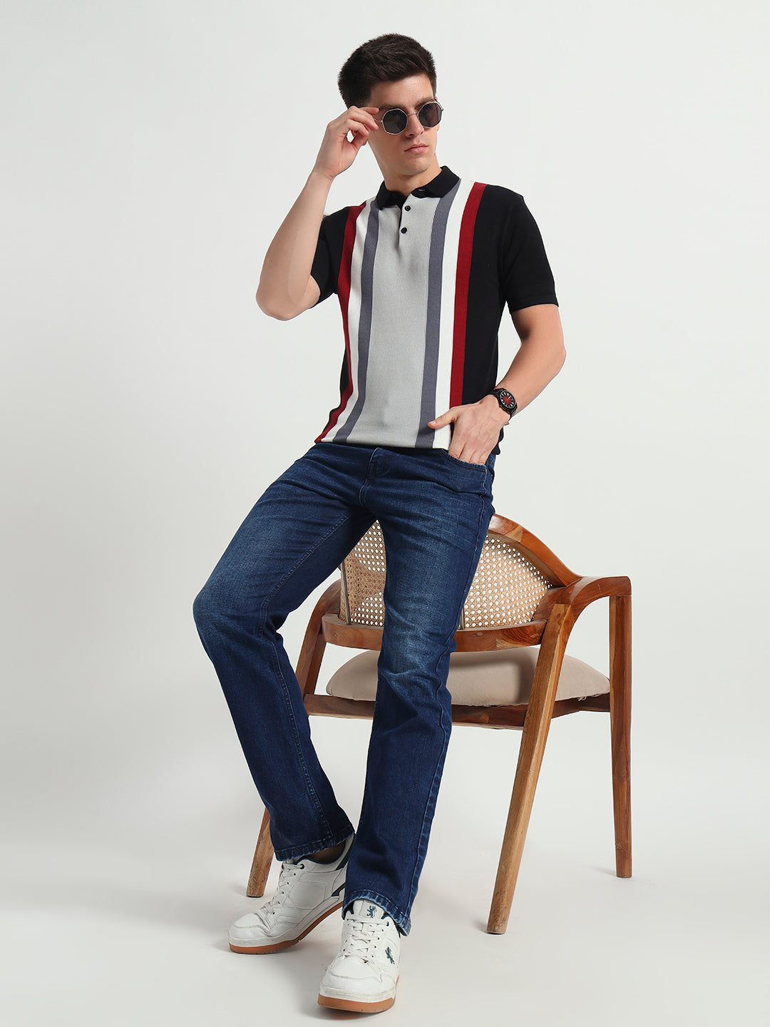 Dark Blue Straight Fit Jeans