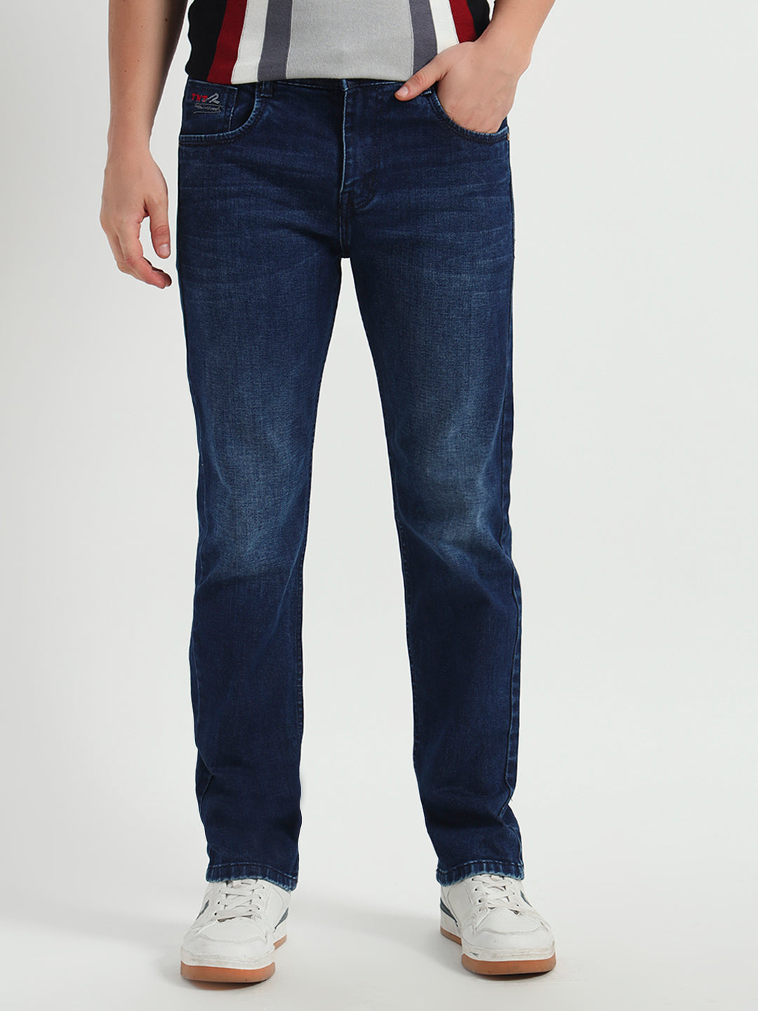 Dark Blue Straight Fit Jeans