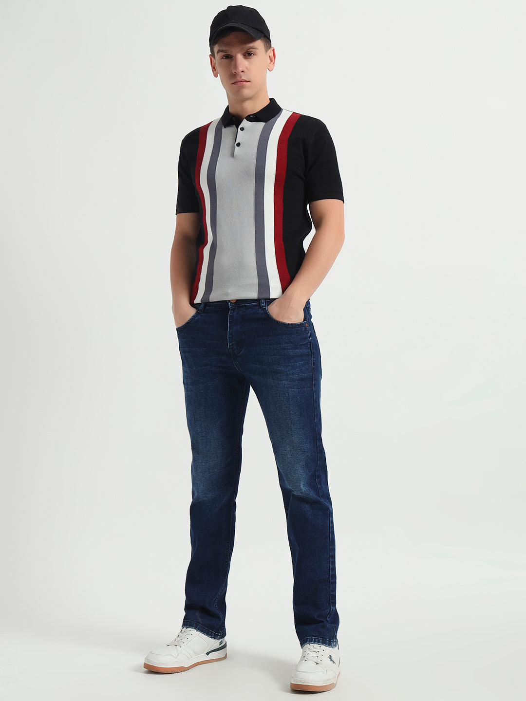 Dark Blue Straight Fit Jeans