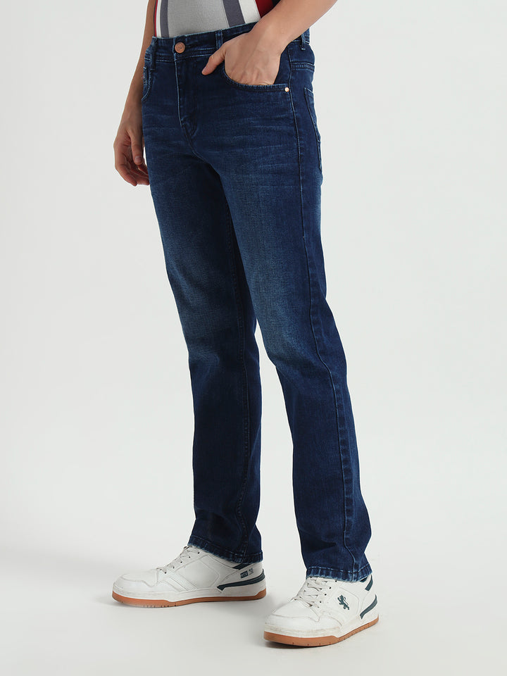 Dark Blue Straight Fit Jeans
