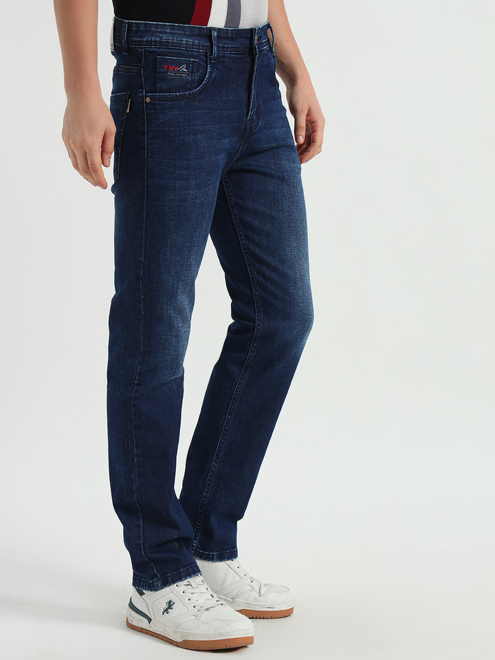 Dark Blue Straight Fit Jeans