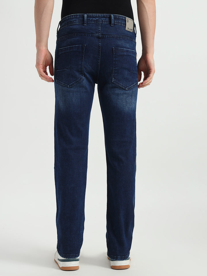 Dark Blue Straight Fit Jeans