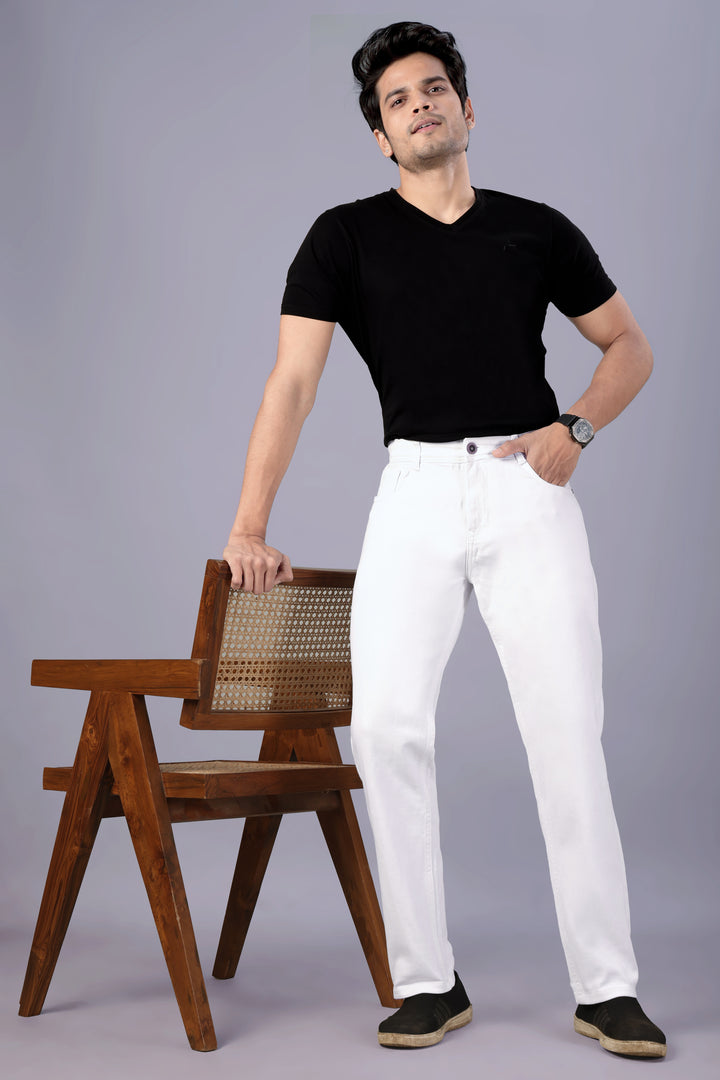 Glacier White Denim Jeans