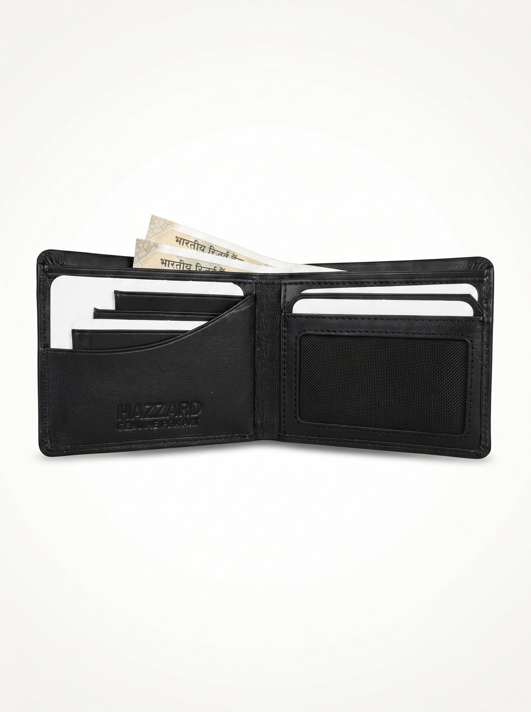 Premium Genuine Leather Bi-Fold Wallet – Dark Brown