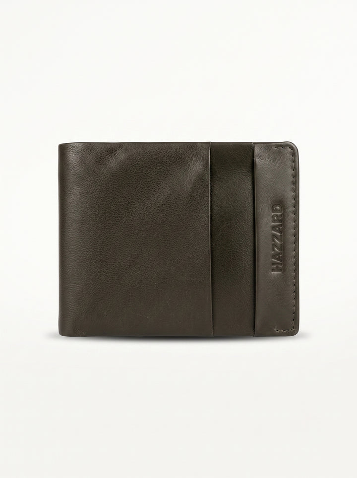 Minimalist 6-Slot Leather Bi-Fold Wallet – Classic Black
