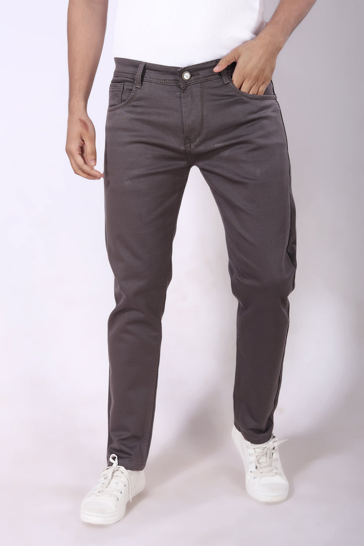 Mid Brown Reactive Jeans Pant