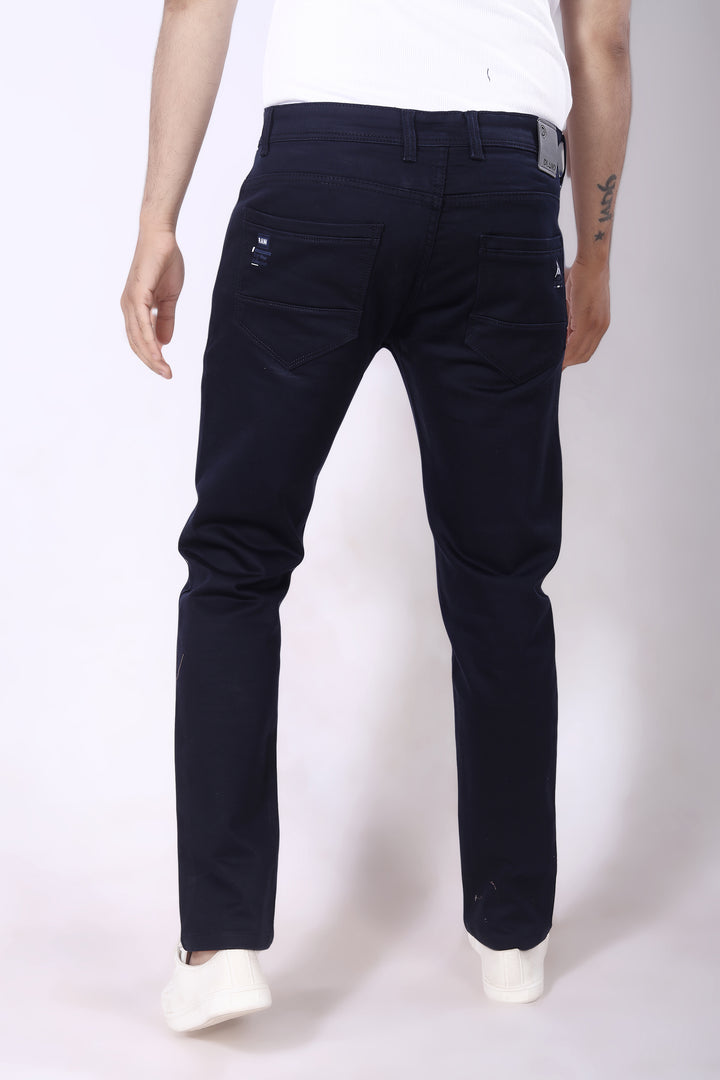 Navy Blue Reactive Jeans Pant