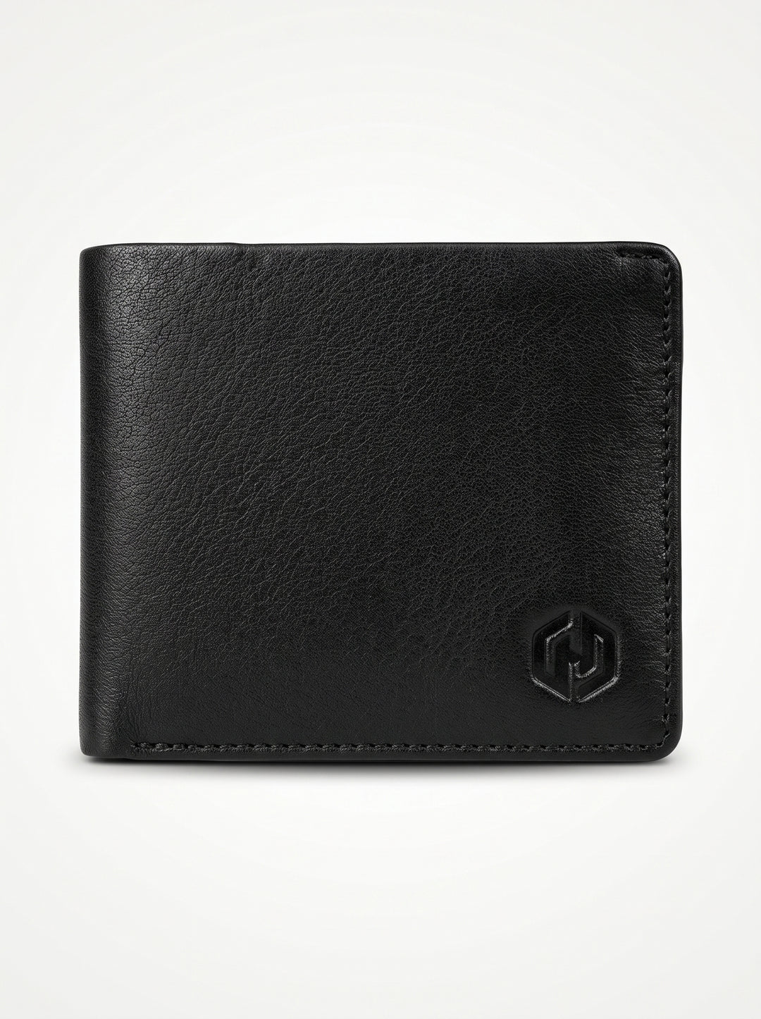 Premium Genuine Leather Bi-Fold Wallet – Dark Brown