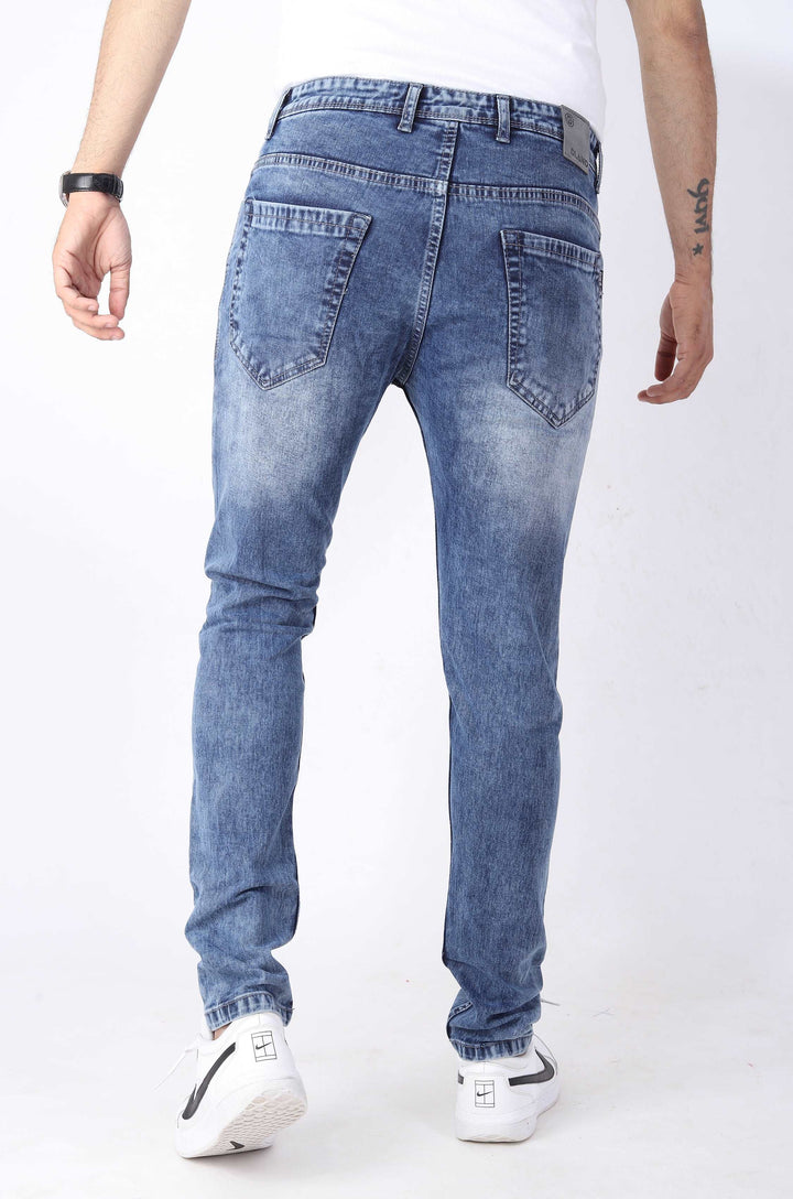 Rex Sea Blue Skinny Jeans For Men