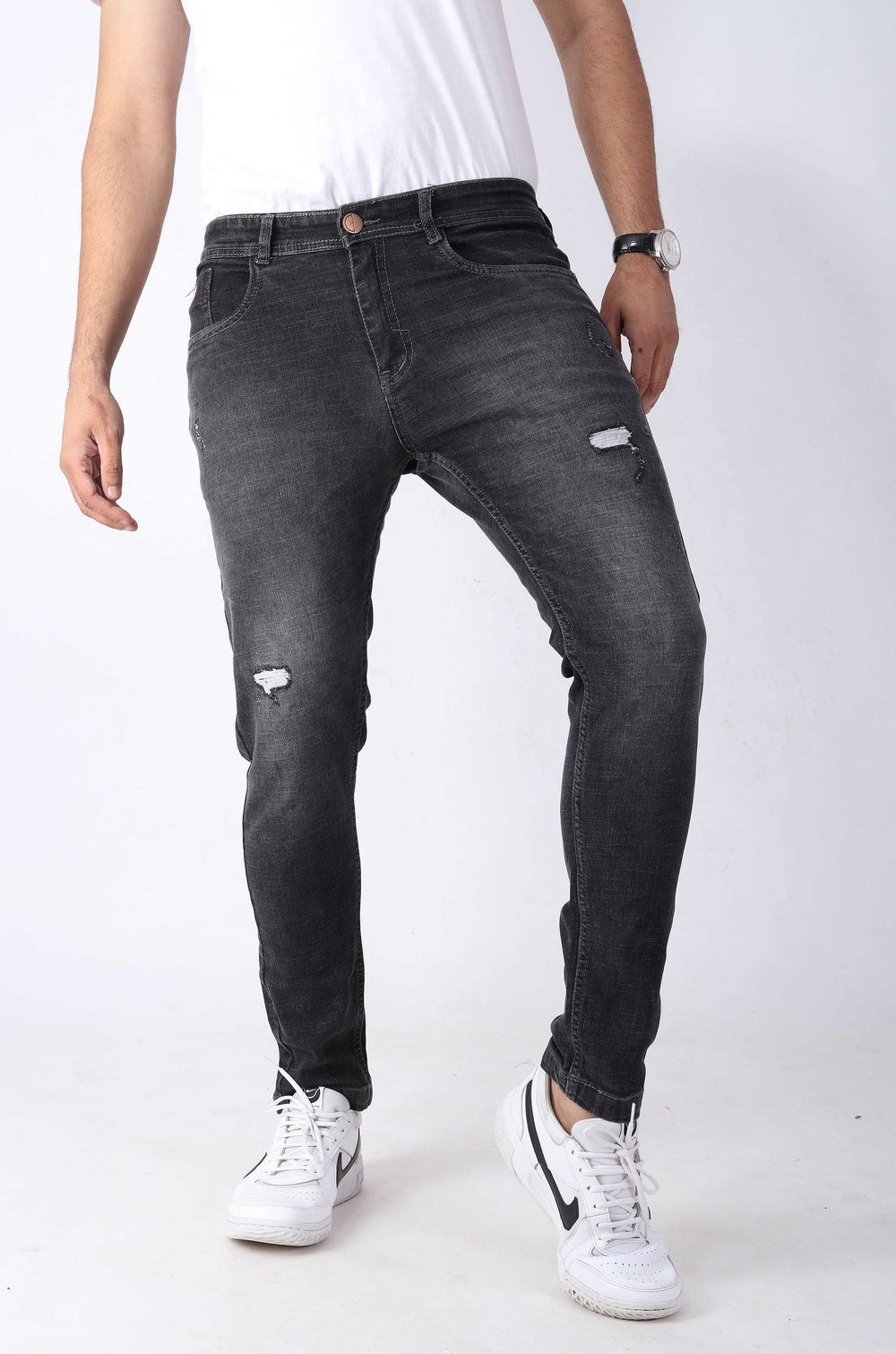 Tone Grey Skinny Jeans For Men