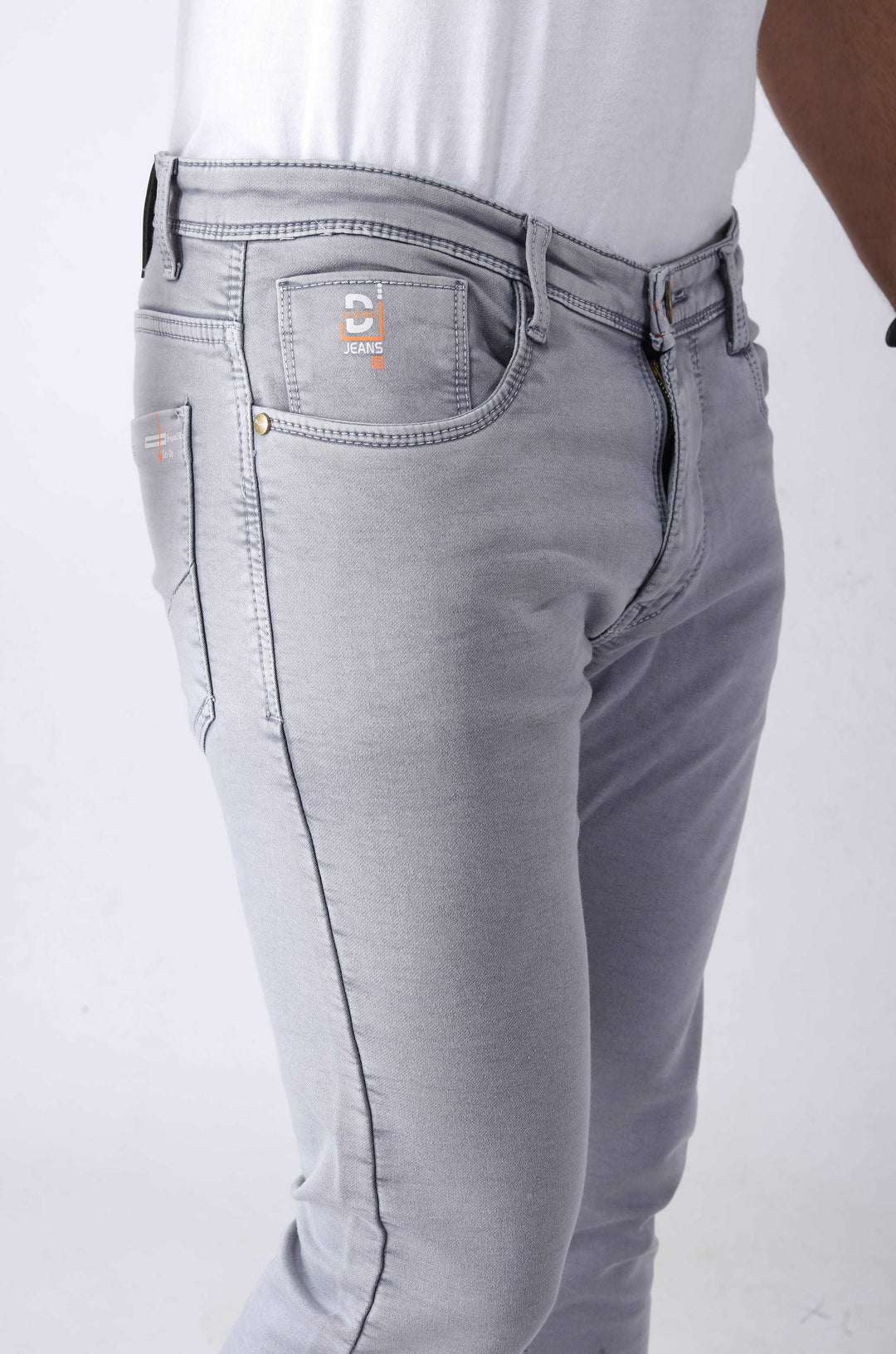 Battle Grey Skinny Jeans For Men