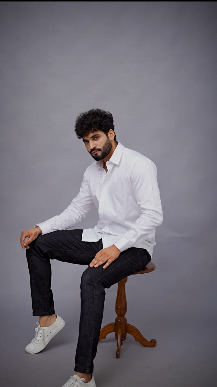 Classic White Shirt For Men