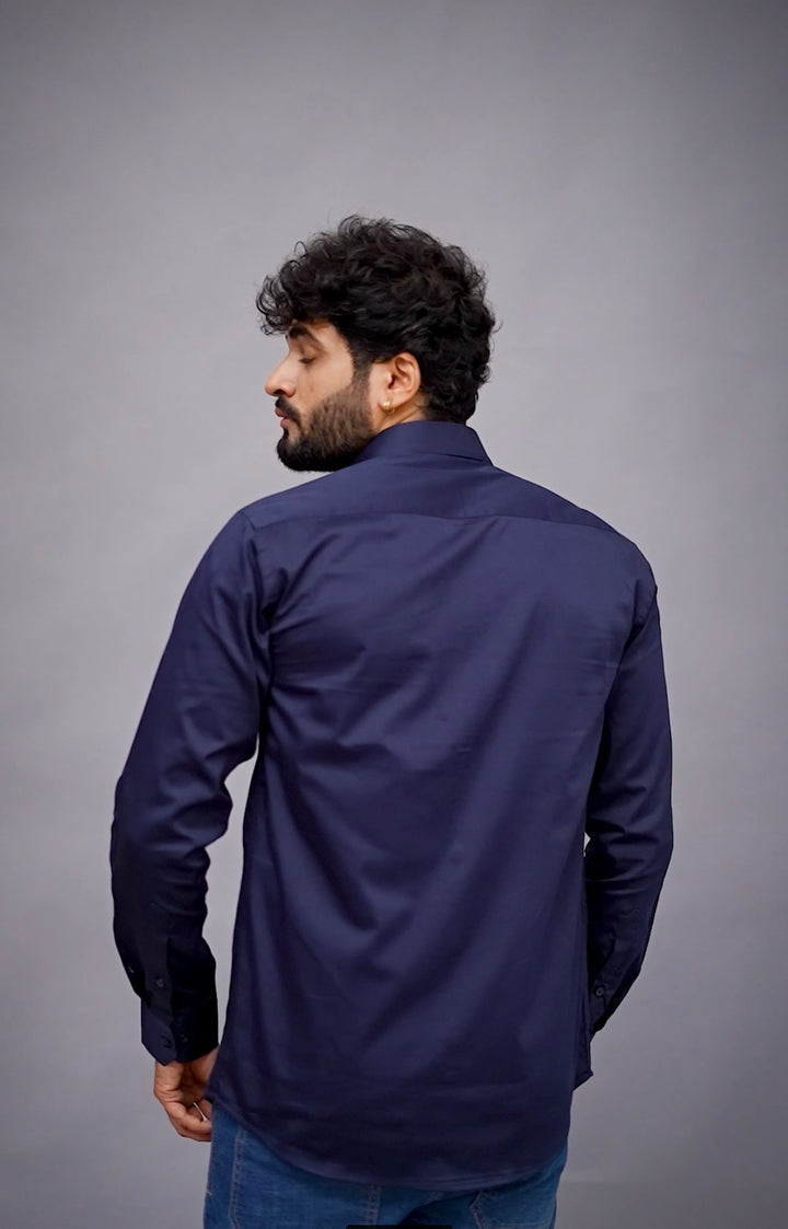 Classic Navy Blue Shirt For Men