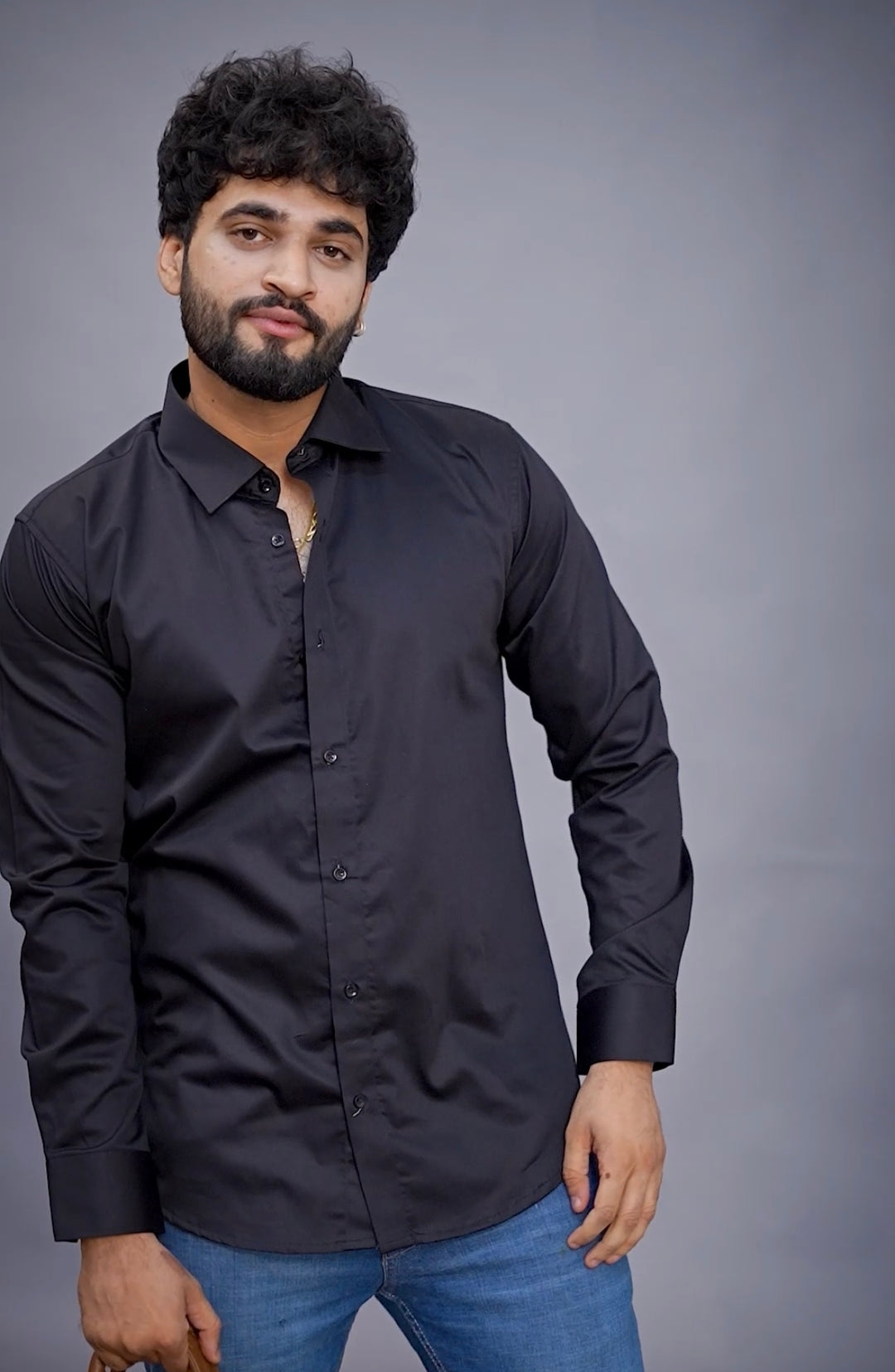 Classic Black Shirt For Men