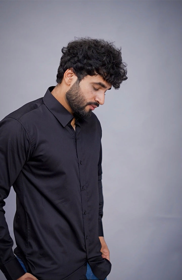 Classic Black Shirt For Men