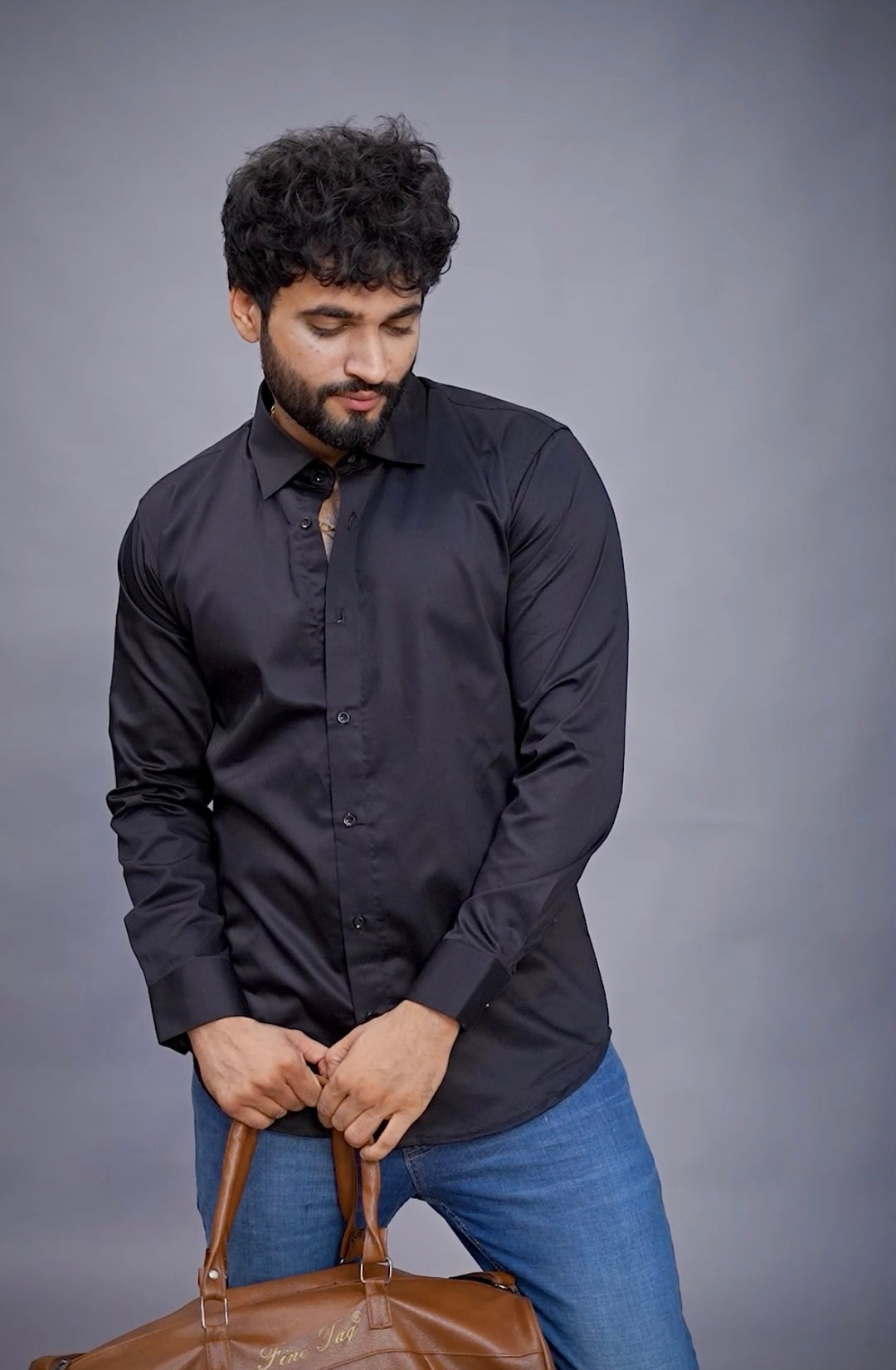 Classic Black Shirt For Men