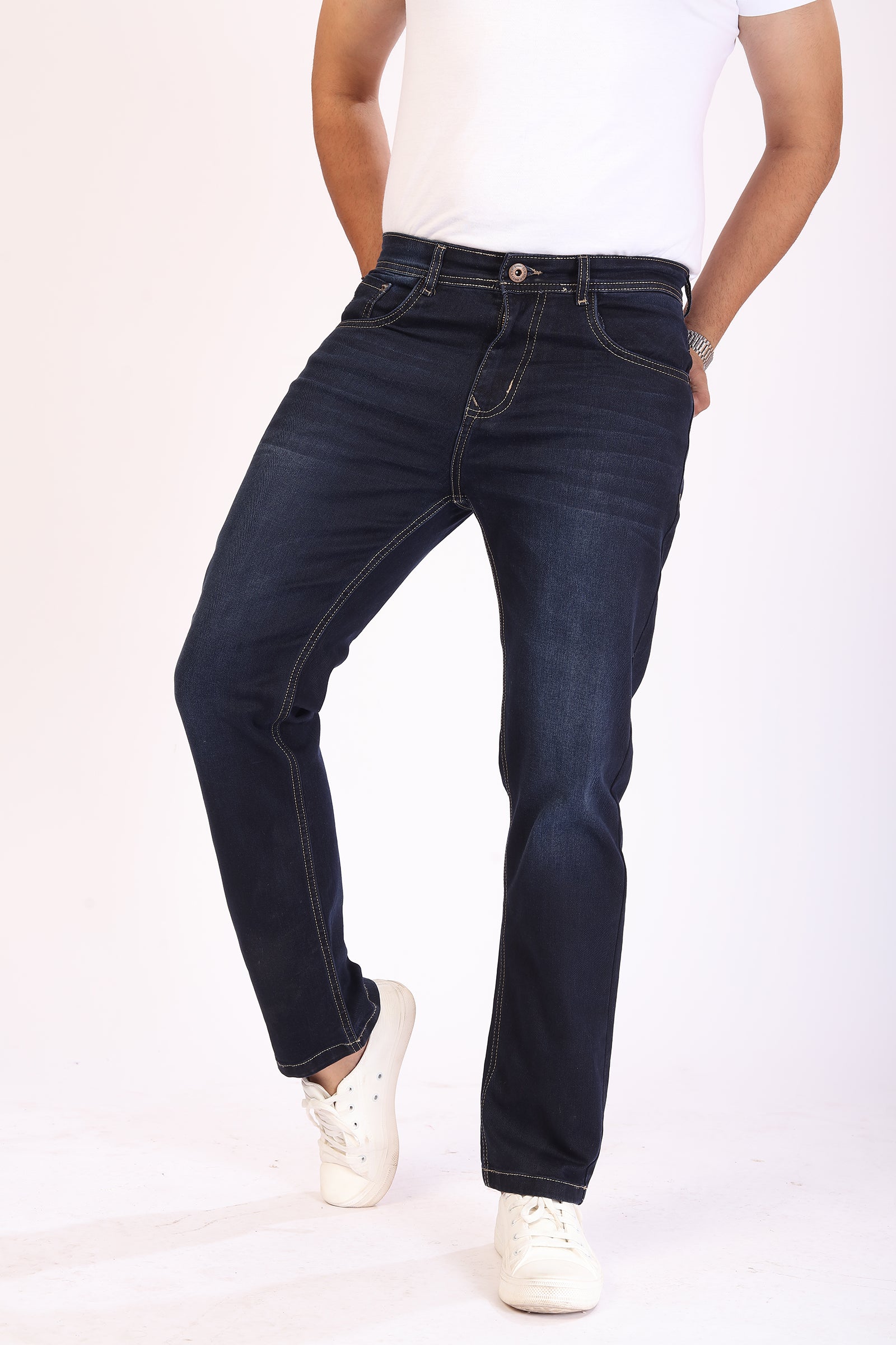 Ryder Blue Tailored Fit Denim Jeans For Men – D Land