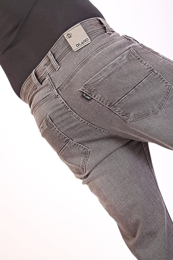 Dusty Brown Tailored Fit Denim Jeans For Men